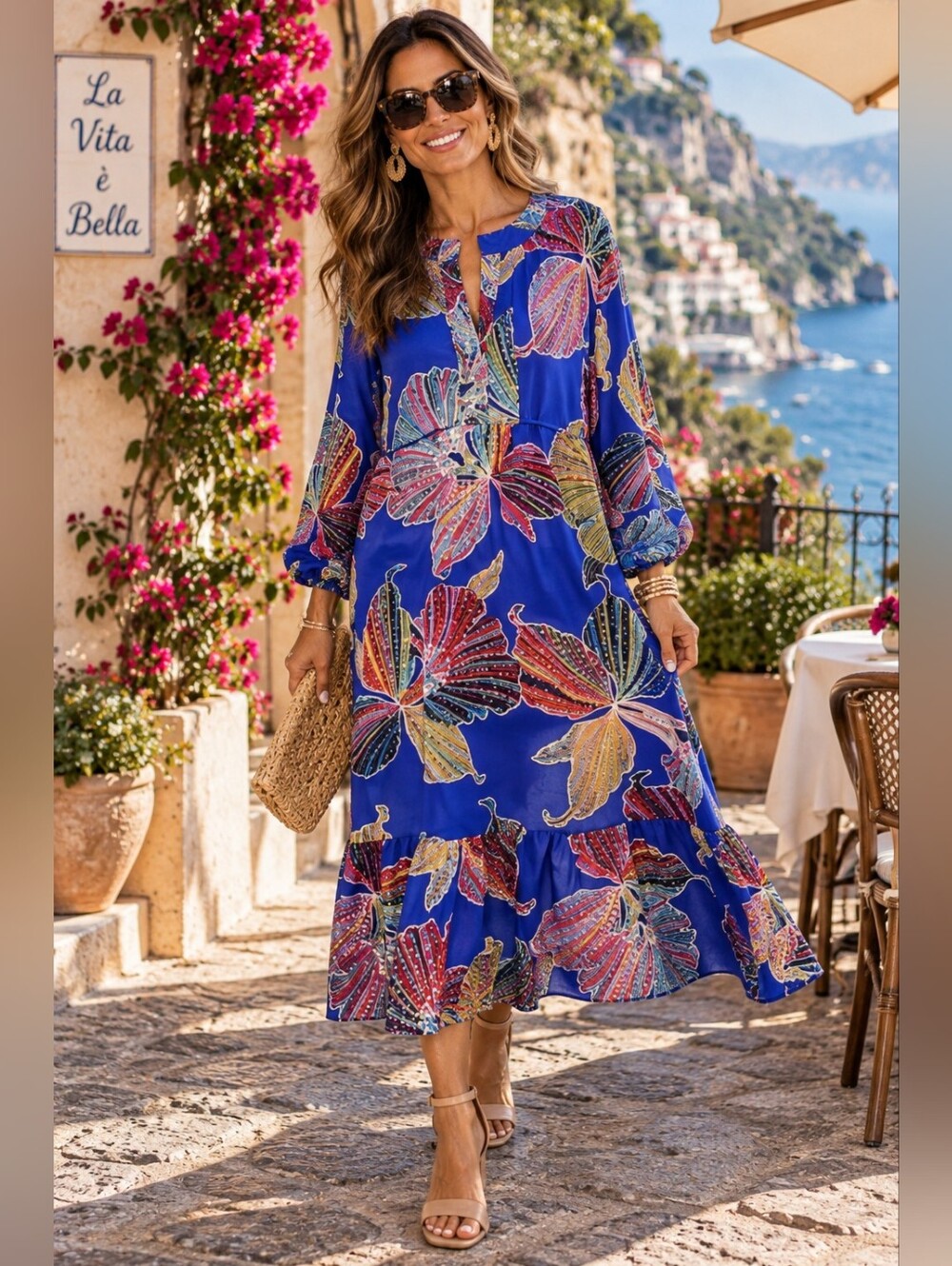 Trina Turk inspiring dress multi floral design 10